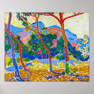 木々 Andre Derain ポスター