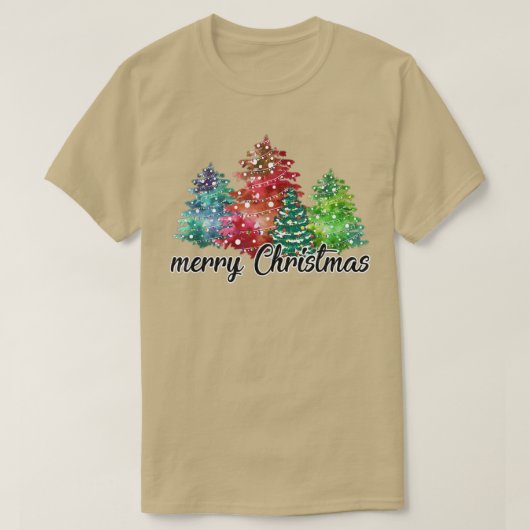 木おもしろいのクリスマス光パジャマ家族マスクスト Tシャツ (デザイン正面)