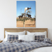 木おもしろいのヤギ キャンバスプリント (インサイチュ (寝室))