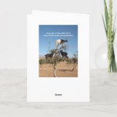 木おもしろいのヤギ シーズンカード (裏面)