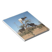 木おもしろいのヤギ ノートパッド (アングル)