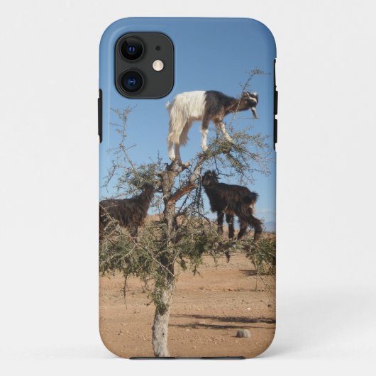 木おもしろいのヤギ Case-Mate iPhoneケース (裏面)