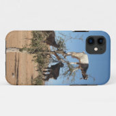 木おもしろいのヤギ Case-Mate iPhoneケース (裏面(横))