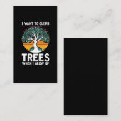 木おもしろいの登山家キッド・アーボリスト今後の仕事 名刺 (正面/裏面)