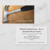 木およびハンマーの名刺 名刺 (正面/裏面)