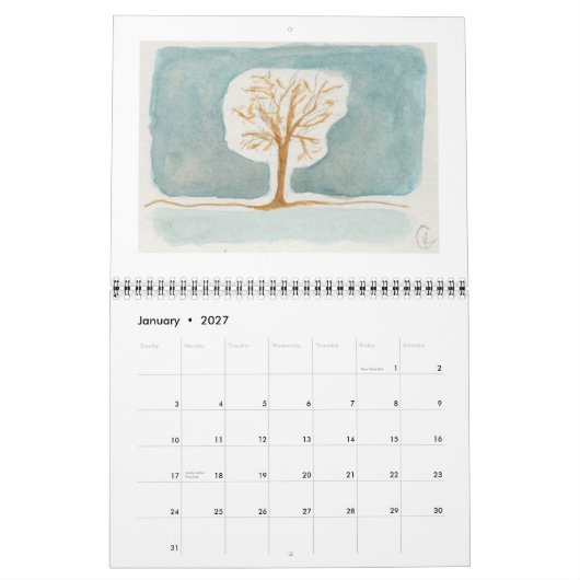 木および山2011のカレンダー カレンダー (1月 2027)