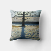 木および影のCalkeの大修道院ダービーシャー クッション (裏面)