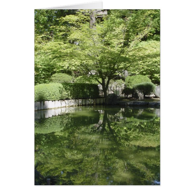 木および池カード (正面)
