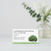 木および草の造園 名刺 (スタンド正面)