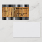 木および金属のボーダー専門の名刺 名刺 (正面/裏面)