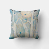 木および鳥の装飾用クッション クッション (裏面)