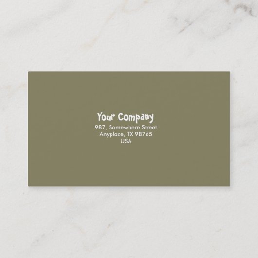 木および鳥 名刺 (裏面)