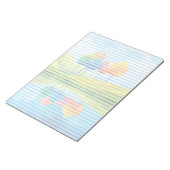 木お洒落が並ぶ – 11 x 8.5インチメモ帳 ノートパッド (アングル)