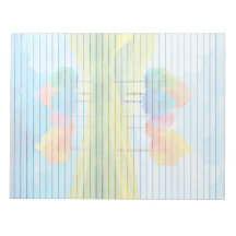 木お洒落が並ぶ – 11 x 8.5インチメモ帳