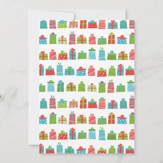 木お洒落とギフトのクリスマスラッピングパーティー 招待状 (裏面)