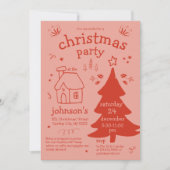 木お洒落とコテージのクリスマスパーティー 招待状 (正面)