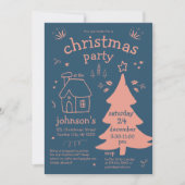 木お洒落とコテージのクリスマスパーティー 招待状 (正面)