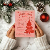 木お洒落とコテージのクリスマスパーティー 招待状