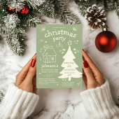 木お洒落とコテージのクリスマスパーティー 招待状