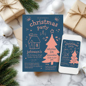 木お洒落とコテージのクリスマスパーティー 招待状