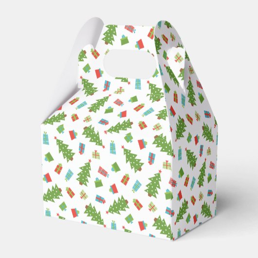 木お洒落と贈り物メリークリスマス フェイバーボックス (裏面サイド)