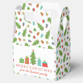 木お洒落と贈り物メリークリスマス フェイバーボックス (オープン)