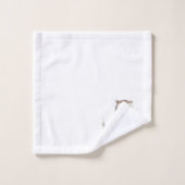 木お洒落に浮かぶフクロウ バスタオルセット (ウォッシュタオル)