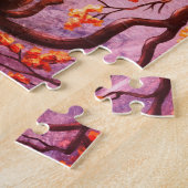 木お洒落のお月さまの芸絵画術 ジグソーパズル (側面)