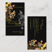 木お洒落のインテリアデザイン 名刺 (正面/裏面)