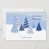 木お洒落のクリスマスカード シーズンカード (正面)