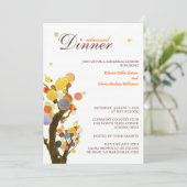 木お洒落のリハ結婚ーサルディナー 招待状 (スタンド正面)