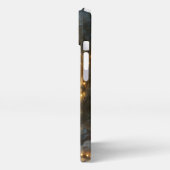 木お洒落の空洞に浮かぶ妖精の像 iPhoneケース (左側面)