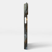 木お洒落の空洞に浮かぶ妖精の像 iPhoneケース (右側面)