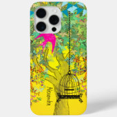 木お洒落の鳥の明るい色のミュージカル・ノート Case-Mate iPhoneケース (裏面)