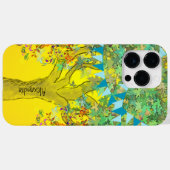 木お洒落の鳥の明るい色のミュージカル・ノート Case-Mate iPhoneケース (裏面 (横))