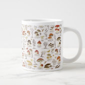 木お洒落地きのこ模様 ジャンボコーヒーマグカップ (右)