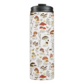 木お洒落地きのこ模様 タンブラー (正面)