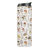 木お洒落地きのこ模様 タンブラー (回転左)