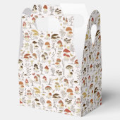 木お洒落地きのこ模様 フェイバーボックス (オープン)