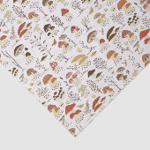 木お洒落地きのこ模様 薄葉紙 (詳細)