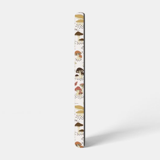 木お洒落地きのこ模様 SAMSUNG GALAXYケース (左側面)