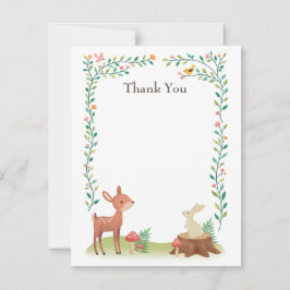 木お洒落陸動物 サンキューカード