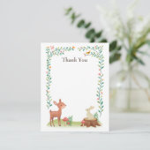 木お洒落陸動物 サンキューカード (スタンド正面)