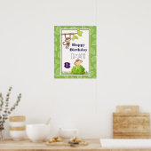 木から振るサルハッピーバースデー ポスター (キッチン)
