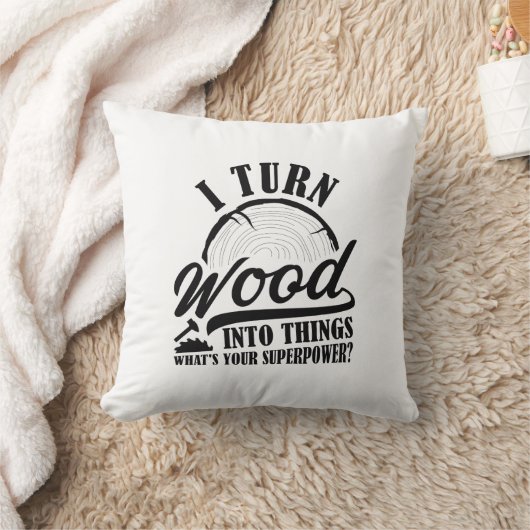 木から木へ変わる クッション (ブランケット)