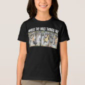 木から激しく揺れるワイルドなモノとマックス トライブレンドTシャツ (正面)