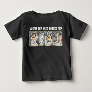 木から激しく揺れるワイルドなモノとマックス ベビーTシャツ