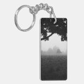 木から現れる朝の霧 キーホルダー (正面左)