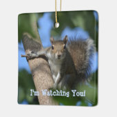 木から見るリスパーソナライズされたル セラミックオーナメント (左)