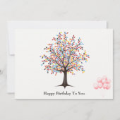 木かわいらしとバルーン誕生日カード シーズンカード (正面)